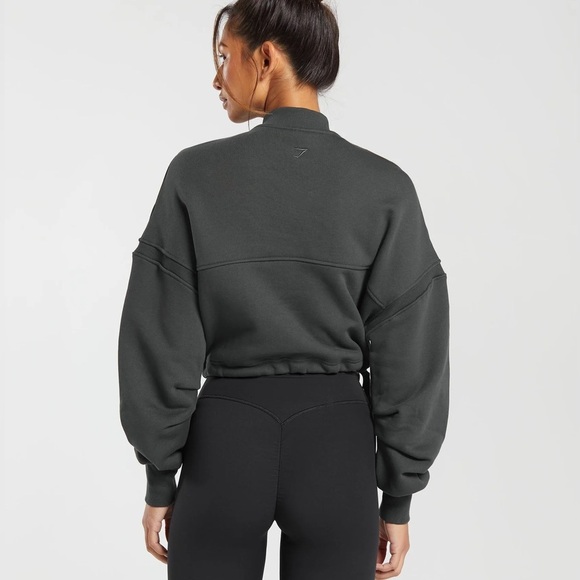 Gymshark Gray Cropped Sweatshirt - Picture 13 of 16